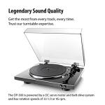 Denon DP-300F Fully Automatic Analog Turntable & Vinyl Record Player with Built-in Phono Equalizer | Turntables for Vinyl Records | Unique Tonearm Design | Hologram Vibration Analysis | Slim Design