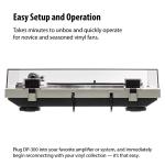 Denon DP-300F Fully Automatic Analog Turntable & Vinyl Record Player with Built-in Phono Equalizer | Turntables for Vinyl Records | Unique Tonearm Design | Hologram Vibration Analysis | Slim Design