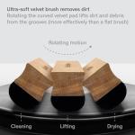 Boundless Audio Vinyl Record Cleaning Kit - 5-in-1 Vinyl Cleaning Kit Includes Velvet Record Brush, Stylus Cleaner, Cleaner Solution, Nylon Brush & Storage Bag