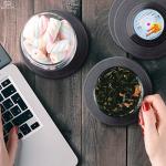 6Pcs Vinyl Record Coasters for Drinks - 4.1" Retro Gift Record Player Coasters for Desk - Durable and Heat-Resistant Mini Vinyl Records Set for 80s Decor in Home, Bar, Kitchen or Office