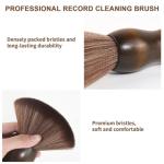 XQ XIAO QIAO Vinyl Record Cleaning Brush - Anti Static Dust Wooden Vinyl Cleaner Brush - Record Player Accessories