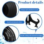 4 Set Vinyl Wedding Record Guestbooks 11.8" DIY Alternative Signature Record Guestbook with Holders Color Pens and Stickers Black Wedding Guestbooks for Birthday Party Halloween Christmas DIY Gifts