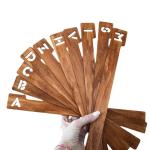 Jxueych Vinyl Record Dividers - Alphabetical A-Z Wooden Record Holder Organizer Guides