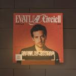 CoolGift Mart Now Playing Vinyl Record Stand Wall Mount, Light up Record Holder, Wooden Acrylic Display with Warm White Lights for Albums, Room Decor, for Vinyl Lovers