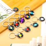 Sureio 20 Pcs Retro Vinyl Record Album Keychain Music Recording Player Metal Dj Pendant Charm Key Chain Gift for Music Lover (Multicolor)