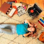 Victrola Collector – Record Storage Case – Holds 30+ Vinyl Turntable Records, Heavy-Duty Hardware, Hinges, & Smart Metal Corners, Portable with Easy-Carry Handle (Brown)