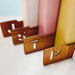 26PCS Alphabetical Vinyl Record Dividers A-Z for Horizontal Vertical, Wooden Record Alphabet Separator Alphabetize Organizer for Album CD DVD Media Book Shelf Storage, Perfect Vinyl Record Accessories