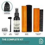Stock Your Home Vinyl Record Cleaning Kit – 6-Piece Set with Vinyl Cleaner Spray, Anti-Static Velvet Brush, Needle Cleaning Gel & Brush, Drawstring Duster Bag