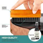 Stock Your Home Vinyl Record Cleaning Kit – 6-Piece Set with Vinyl Cleaner Spray, Anti-Static Velvet Brush, Needle Cleaning Gel & Brush, Drawstring Duster Bag