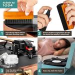 Stock Your Home Vinyl Record Cleaning Kit – 6-Piece Set with Vinyl Cleaner Spray, Anti-Static Velvet Brush, Needle Cleaning Gel & Brush, Drawstring Duster Bag