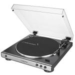 Audio-Technica AT-LP60X-GM Fully Automatic Belt-Drive Stereo Turntable, Gunmetal/Black, Hi-Fidelity, Plays 33-1/3 and 45 RPM Vinyl Records, Dust Cover, Anti-Resonance, Die-Cast Aluminum Platter