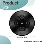 xozeooeu 20 Pack 12 Inch Blank Vinyl Records for Wall Decor - Fake PVC Records for Music Room, Rock Party, DIY Graffiti and Vintage Aesthetic