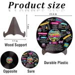 Holkcog Vinyl Record 30th Birthday Decoration, Gold 1996 Birthday Party Poster Sign With Stand, Vintage 90s theme Party Supplies for Men& Women, 30th Anniversary Class Reunion Gifts