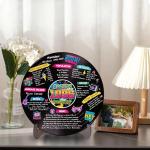 Holkcog Vinyl Record 30th Birthday Decoration, Gold 1996 Birthday Party Poster Sign With Stand, Vintage 90s theme Party Supplies for Men& Women, 30th Anniversary Class Reunion Gifts