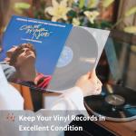 Vinyl Record Inner Sleeves, 30 Anti Static 12" LP Vinyl Inner Sleeves, Premium Protective Plastic Vinyl Sleeves Albums Covers for 33 RPM Record Protection Collection Storage Vinyl Lovers Gift