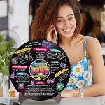 Holkcog Vinyl Record 30th Birthday Decoration, Gold 1996 Birthday Party Poster Sign With Stand, Vintage 90s theme Party Supplies for Men& Women, 30th Anniversary Class Reunion Gifts