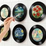 xozeooeu 20 Pack 12 Inch Blank Vinyl Records for Wall Decor - Fake PVC Records for Music Room, Rock Party, DIY Graffiti and Vintage Aesthetic