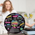 Holkcog Vinyl Record 30th Birthday Decoration, Gold 1996 Birthday Party Poster Sign With Stand, Vintage 90s theme Party Supplies for Men& Women, 30th Anniversary Class Reunion Gifts