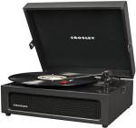 Crosley CR8017B-BK Voyager Vintage Portable Vinyl Record Player Turntable with Bluetooth in/Out and Built-in Speakers, Black