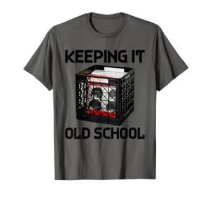 Keeping It Old School Shirt Vintage Vinyl Record Collector T-Shirt