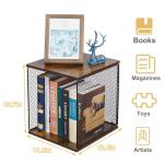 Dmevkic 3 Cube Vinyl Record Storage DIY Stackable 120-150 Records Visualize Album Storage Record Storage Crate