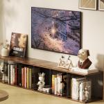 Dmevkic 3 Cube Vinyl Record Storage DIY Stackable 120-150 Records Visualize Album Storage Record Storage Crate