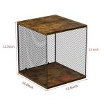 2 Cubes of Record Holder Shelf Storage Furniture - DIY Stackable 80-110 Vinyl Album Visualize Storage Box Cube - Natural Wooden Organizer Crate Cabinet