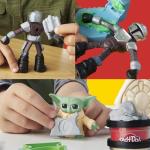 Play-Doh Star Wars: The Mandalorian Launching Speeder Playset, Bendy Grogu & 4 Inch Mando Action Figures, Imagination Toys for 4 Year Old Boys & Girls & Up
