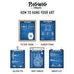 BigWig Prints Star Wars Blueprints - Star Wars Poster, Starwars Wall Decor, Starwars Posters for Walls, Deathstar, Millennium Falcon, X Wing, Tie Fighter, AT-AT Gifts - Unframed Set of 6 (8x10)