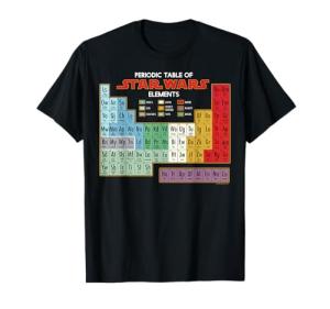 Men's Star Wars Periodic Table of Elements Graphic T-Shirt XL Asphalt