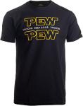 Pew Pew Wars - Funny Sci-fi Space Star Noises Science for Geek Men Women T-Shirt-(Adult,L)