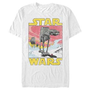 Star Wars Young Men's SW ATAT T-Shirt, White, Medium