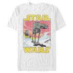 Star Wars Young Men's SW ATAT T-Shirt, White, Medium