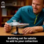 LEGO Star Wars Acclamator-Class Assault Ship Building Set for Adults - Star Wars Collectibles Set with Display Stand - Building Kit with 450 Pieces - 75404
