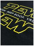 Pew Pew Wars - Funny Sci-fi Space Star Noises Science for Geek Men Women T-Shirt-(Adult,L)