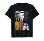 Star Wars Boba Trooper Vader Chewie Chibi Graphic T-Shirt T-Shirt