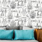 Star Wars Blueprint Blue Peel & Stick Wallpaper by RoomMates, RMK11036WP