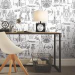 Star Wars Blueprint Blue Peel & Stick Wallpaper by RoomMates, RMK11036WP