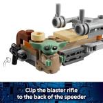 LEGO Star Wars The Mandalorian & Grogu’s Speeder Bike Building Toy for Boys & Girls - Pretend Play Space Vehicle W/2 Star Wars Character Figures for Kids, Ages 6+ - Gift Idea for Birthdays - 75436