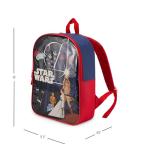 STAR WARS Toddler Boy Backpack - 15" Padded Straps & Zip Compartment - Lightweight & Durable Polyester - Preschool & Kindergarten Backpack for Boys