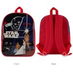 STAR WARS Toddler Boy Backpack - 15" Padded Straps & Zip Compartment - Lightweight & Durable Polyester - Preschool & Kindergarten Backpack for Boys
