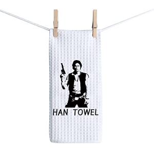 ZJXHPO Movie Inspired Han Towel - Waffle Absorbent Kitchen Decor Housewarming Gift