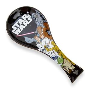 Star Wars Original Trilogy Characters Ceramic Spoon Rest Holder | Kitchen Organizer For Utensils To Keep Countertop Clean | Microwave Safe Kitchen Essential | Officially Licensed Star Wars Merchandise