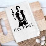 ZJXHPO Movie Inspired Han Towel - Waffle Absorbent Kitchen Decor Housewarming Gift