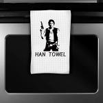 ZJXHPO Movie Inspired Han Towel - Waffle Absorbent Kitchen Decor Housewarming Gift
