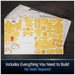 4D Build, Star Wars C-3PO & R2-D2 3D Model Kit with Stand, Star Wars Collectibles & Desk Décor, Adult Puzzles, Building Toys, 416 Pieces, 3D Puzzles, Gift Ideas for Ages 12 & Up