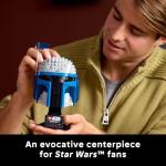 LEGO Star Wars Jango Fett Helmet - DIY Model Kit for Adults 18+ - Collectible Building Set - Room Decor Idea for Attack of The Clones Fans - Star Wars Gift Idea for Birthdays - 75408