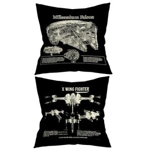 Science FictionMovie Fan Throw Pillow Case, Gift for Fan, Gift Dad, Husband, Boyfriend, Fiance, Brother, Son, Cushion Cover for Sofa Couch Bed, 18 x 18 Inch Set of 2