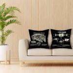 Science FictionMovie Fan Throw Pillow Case, Gift for Fan, Gift Dad, Husband, Boyfriend, Fiance, Brother, Son, Cushion Cover for Sofa Couch Bed, 18 x 18 Inch Set of 2