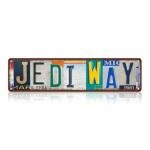 Vintage Wall Decor Jedi Way Street Sign Metal Tin Signs for Movie Room Bar Home Man Cave Cafe 16 x 4 Inches